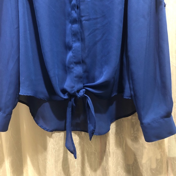 BOGO Long sleeve chiffon button up blouse - Picture 3 of 5